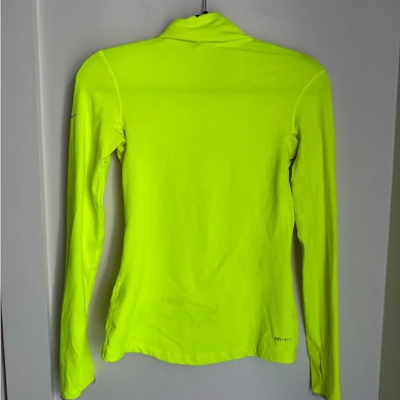 Nike neon Yellow Half-Zip Top - Picture 5 of 5